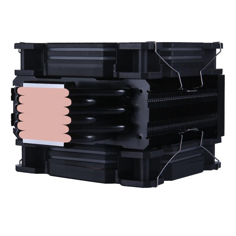 ARGB6铜管12CM静音2011电脑台式CPU散热器1200AMD1700CPU散热风扇