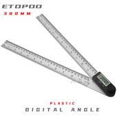 ETOPOO 电子数显角度尺不锈钢量角器木工尺角度测量仪多工能360度