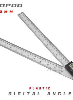 ETOPOO 电子数显角度尺不锈钢量角器木工尺角度测量仪多工能360度