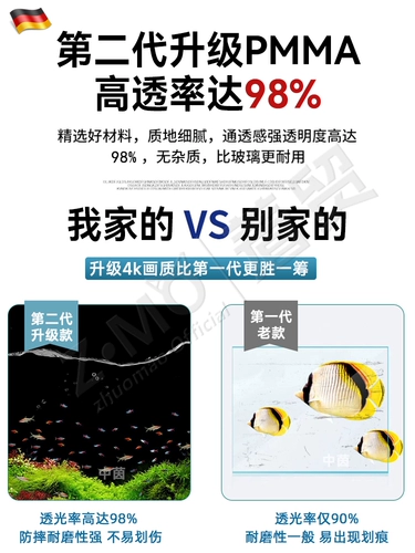 Акриловый аквариум, шестиугольный прямоугольный пластиковый прозрачный стеклянный динозавр, Германия