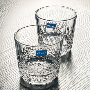 ocean进口防爆水杯啤酒杯耐热玻璃餐厅牛奶杯果汁杯家用喝水杯子