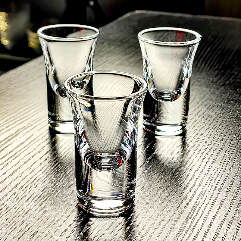 五钱水晶玻璃白酒杯小酒杯加厚