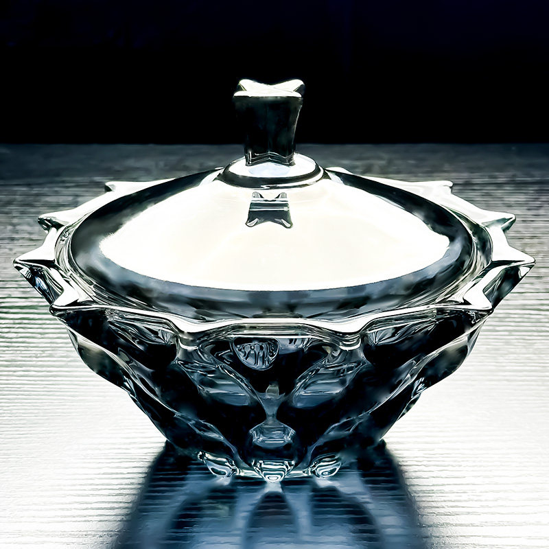 2025新款水晶玻璃碗带盖瓜子罐水果盘醉虾小果盘收纳盒高颜值,餐饮具,果盆/果盘/果篮,淘宝优惠券,粉丝福利购,淘宝优惠卷