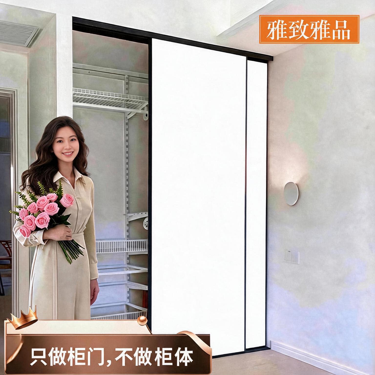 雅致雅品定制衣柜推拉门图片