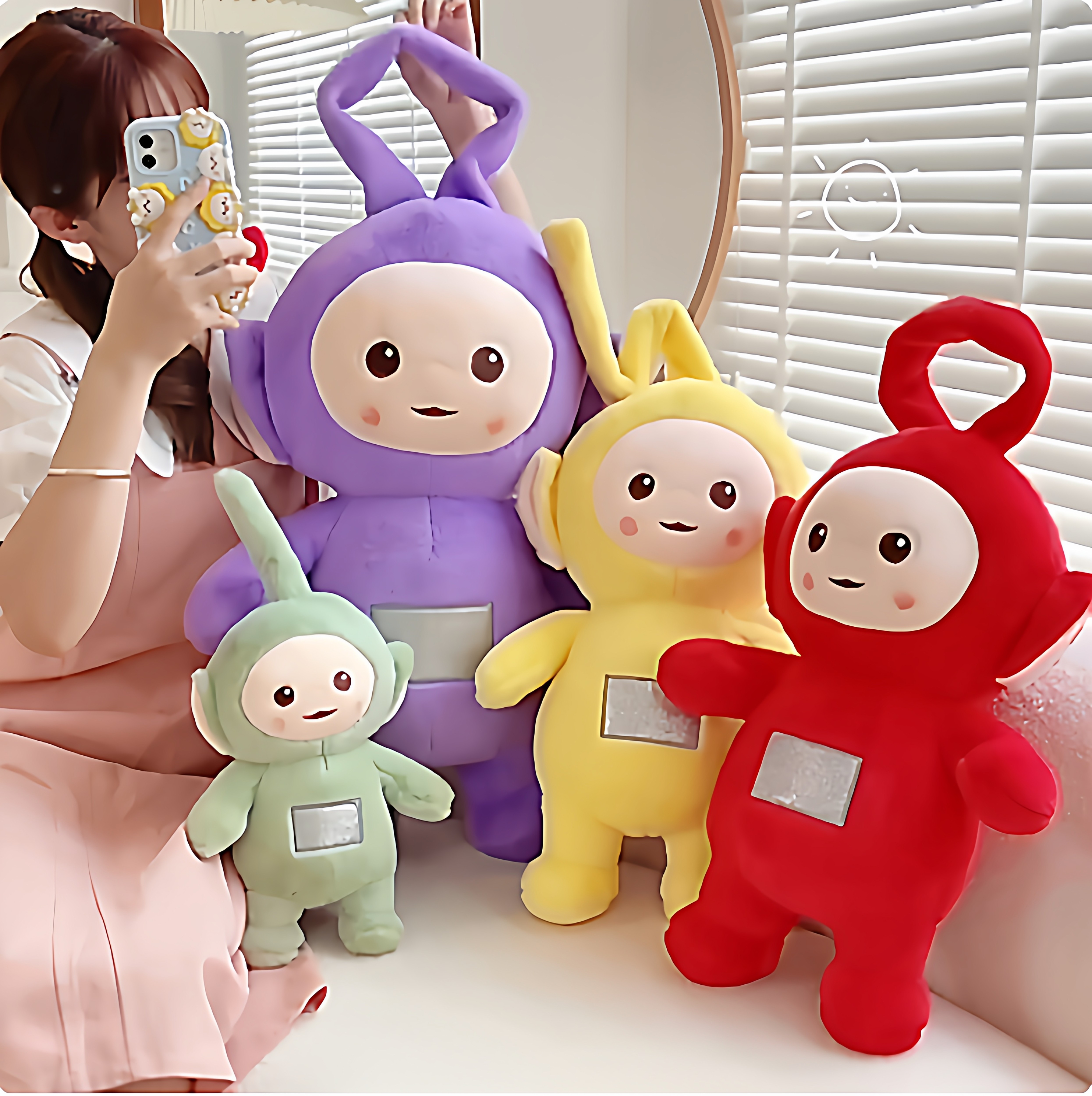 新款天线宝宝公仔毛绒玩具卡通动漫玩偶儿童安抚陪睡娃娃礼物女生