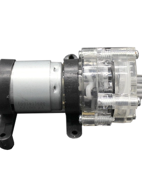R385隔膜泵黑色五头胶抽水机 diy微型茶具机 6V-12V 直流水泵水管
