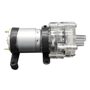 R385隔膜泵黑色五头胶抽水机 diy微型茶具机 6V-12V 直流水泵水管