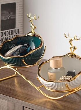 入户门口玄关放钥匙扣摆件杂物收纳乔迁客厅鞋柜装饰品轻奢工艺品