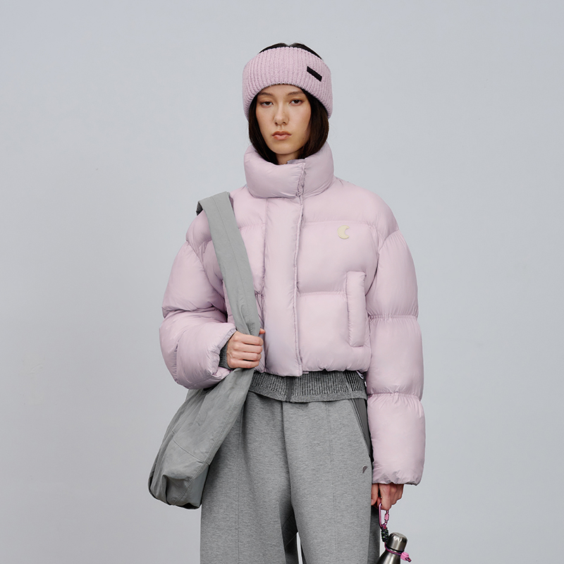 高密度面料 半圆原创设计女装[运动]2025冬季泡芙云朵感羽绒服女