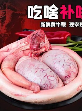 牛鞭牛睾丸农家新鲜黄牛鞭现杀黄牛宝整套牛鞭牛宝男用速冻鲜牛鞭