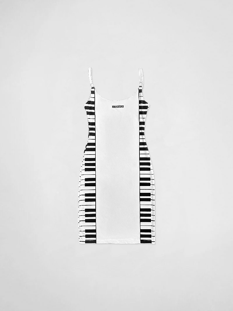 Roman Kaiser 25Ss Piano Dress Bainano Original Sling Dress Y2K Sexy