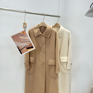 高货100高支澳毛长款 12.22 23813韩版 YUN 双面大衣 福利