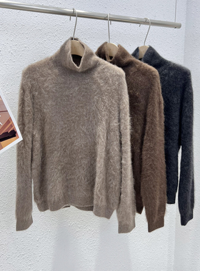 1.5 福利 RA-3500韩版高定100牦牛绒高领宽松套头衫