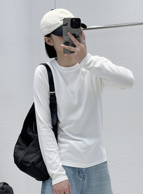 12.18 秋季新款 Y3Y4-6002韩版高弹百搭慕斯羊绒圆领打底衫