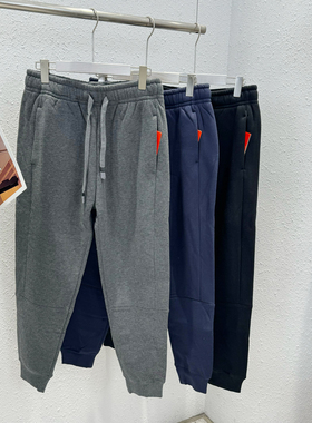 10.22 冬季新款 XUE-2004抽绳松紧腰阳离子厚绒男士全棉收口卫裤