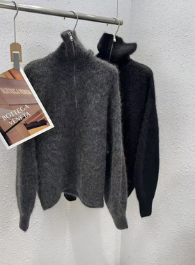 1.6 福利 HOU-73372韩版进口幼崽马海毛半拉链翻领外套