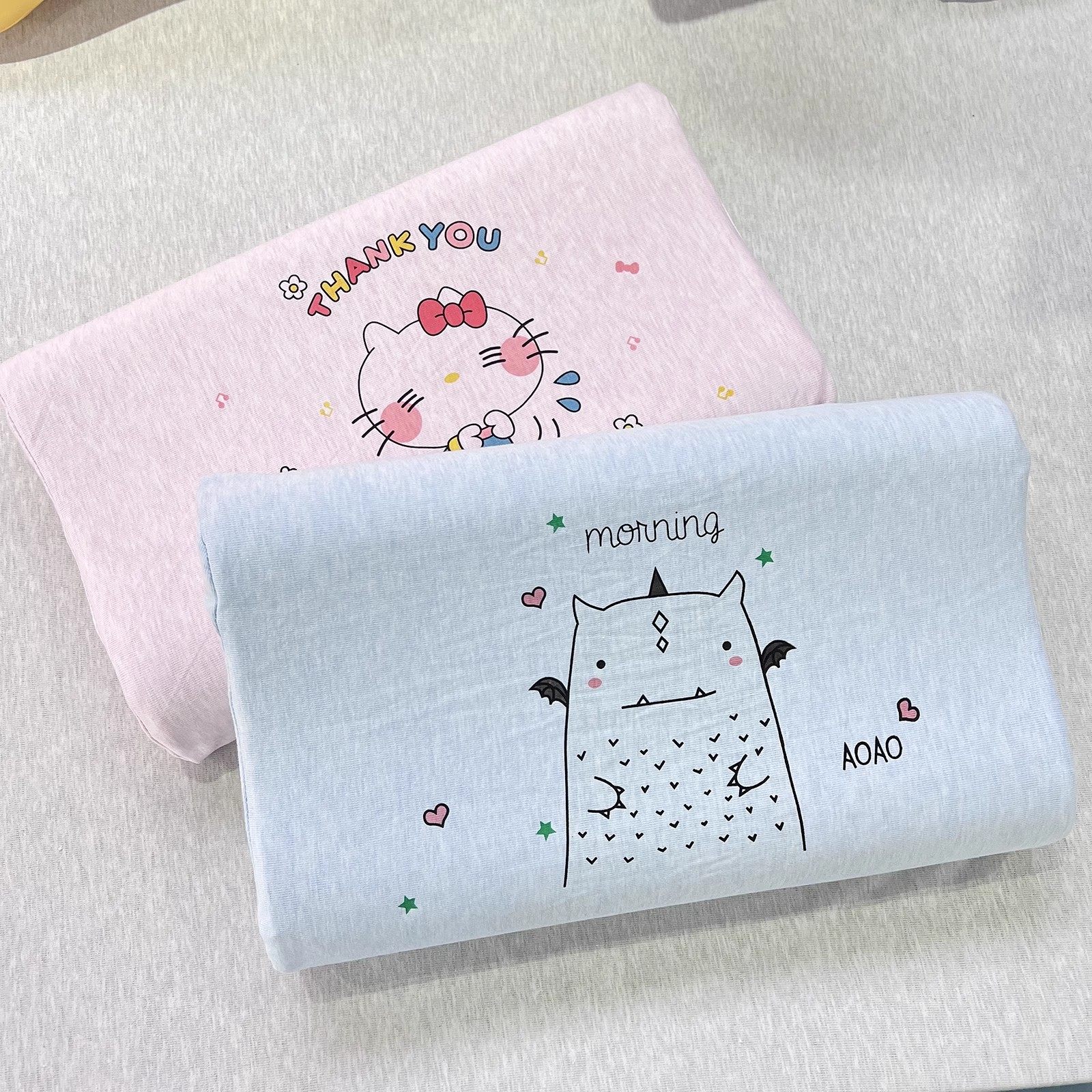 11.18 MJC-1328彩棉卡通图案天然乳胶枕 小童 大童,床上用品,乳胶枕,淘宝优惠券,粉丝福利购,淘宝优惠卷