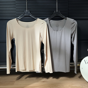 3302韩版 8.28 新款 保暖高弹圆领百搭粉底液低领单秋衣 秋季