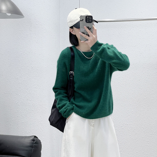 福利 高配简约圆领细线浣熊绒衫 DER 1韩版 7066 8.5