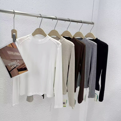 小中领天丝羊毛高级打底衫