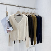 福利 BSYY 8815韩版 11.22 高配浣熊绒V领小开衫