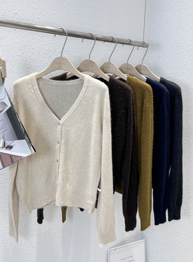 11.22 福利 BSYY-8815韩版高配浣熊绒V领小开衫