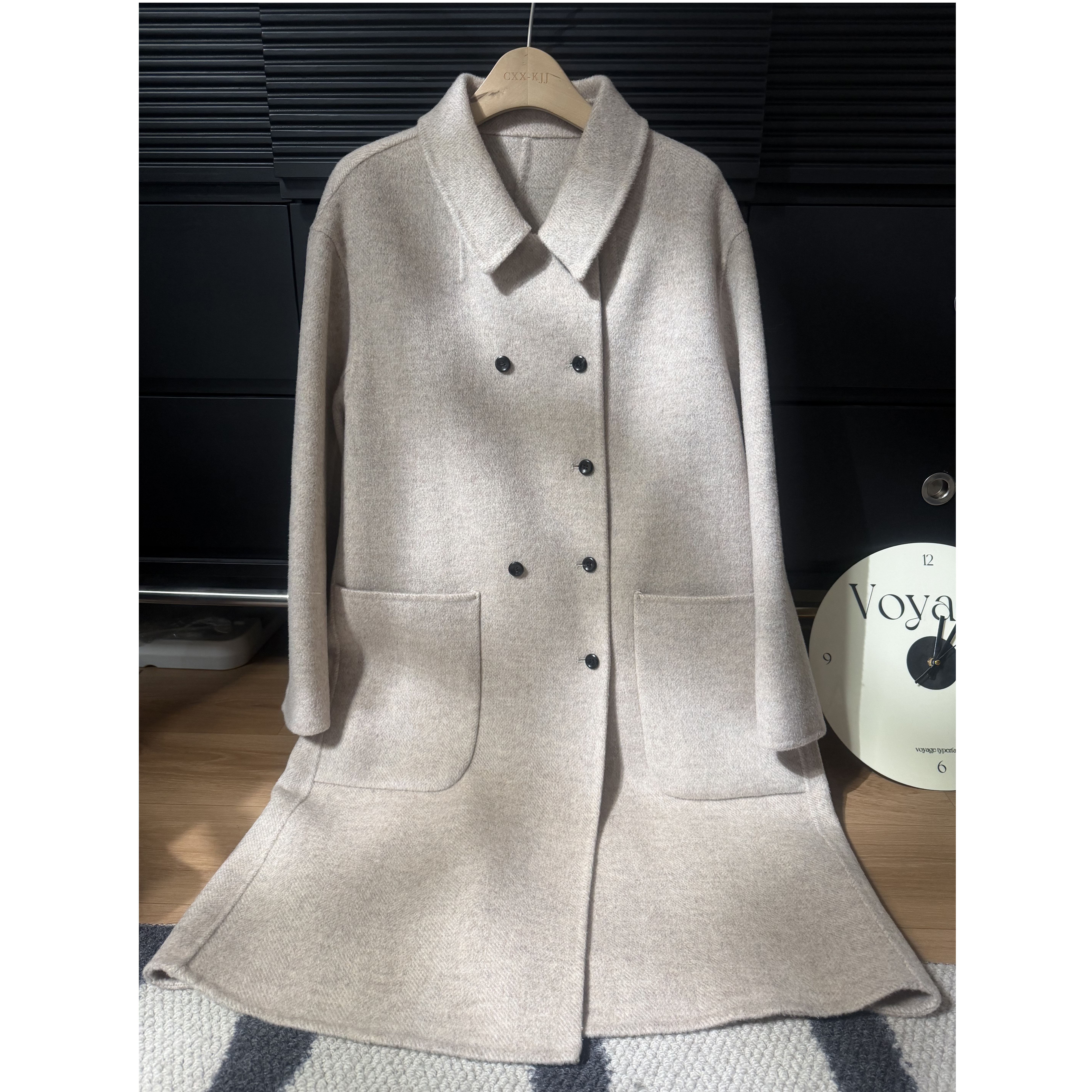 1.19 福利 XJ-0200韩版大口袋翻领绵羊毛长款大衣,女装/女士精品,毛呢外套,淘宝优惠券,粉丝福利购,淘宝优惠卷