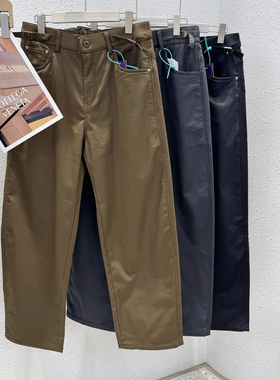 10.27 冬季新款 ZMU-K83可调节半松紧腰男士厚绒休闲裤