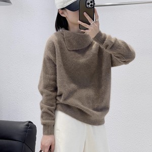 轻奢高配翻领时尚浣熊绒衫