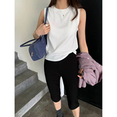 1150韩版 3.2 YMO 新款 简约百搭宽肩高弹女士背心 夏季