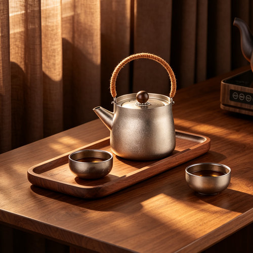 茶皇子纯钛提梁泡茶壶茶具高档