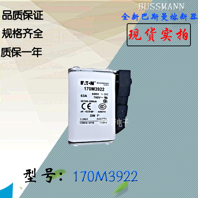 170M3924全新热卖供应巴斯曼熔断器170M3925电子保险丝170M3926