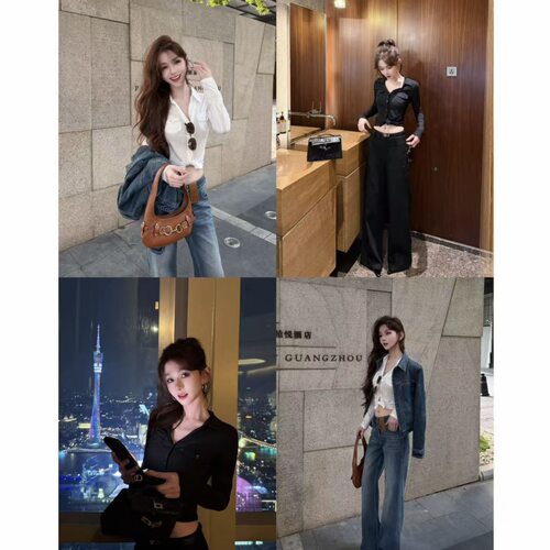 卡卡女装官方正品【智系简行】 设计感收腰通勤亚麻衬衣