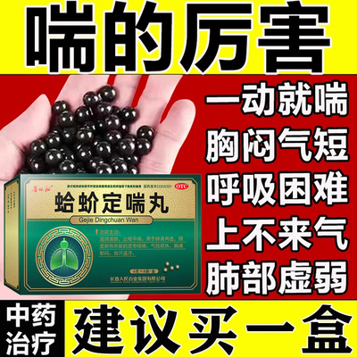 蛤蚧定喘丸治支气管炎哮喘咳嗽胸闷气短呼吸不畅止咳平喘非专用AJ
