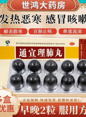 润弘通宣理肺丸10丸解表散寒宣肺止嗽头痛无汗风寒感冒咳嗽鼻塞LY