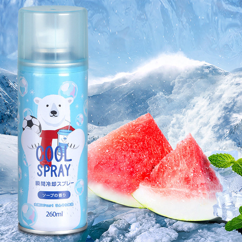 降温喷雾剂运动衣物清凉汽车内篮球鞋子夏季快速制冷手机降温神器