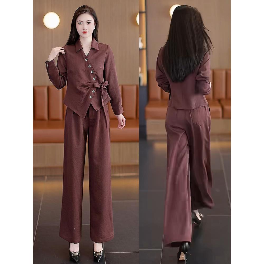 JOYIASS时尚套装女2025秋季新款洋气显瘦设计感长袖衬衫女神范两