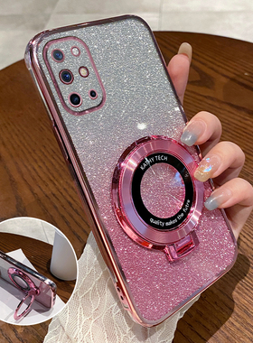 适用一加9r手机壳透明新款LE2100全包防摔OPPO硅胶1+9R保护套onePlus十男one女Plus超薄带支架款士生软外后壳