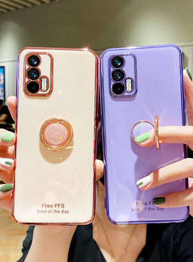 适用realmeQ3pro手机壳真我Q3por保护硅胶套5G镜头全包RMX2205防摔oppo软壳oppoq外壳realme女网红潮可爱超薄
