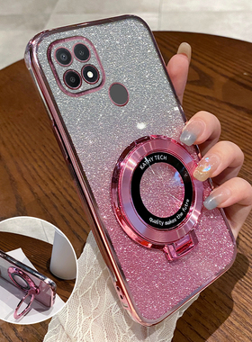 适用OPPOA35手机壳OPPO的新款A35硅胶oppopefmoo套opa0pp0ppoa全包防摔pefm00机oppa钢化膜女p带支架pefm透明