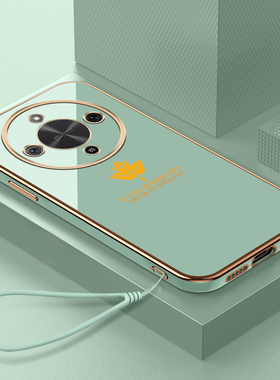 适用荣耀X70手机壳新款HONORX70华为全包防摔BRC一AN00保护硅胶套叉七零70X7O女带挂绳款honor男专用软后外壳