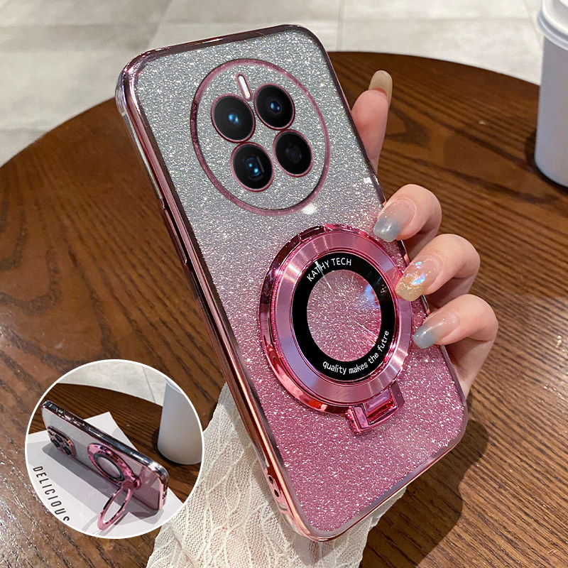 适用华为mate50带支架防摔全包