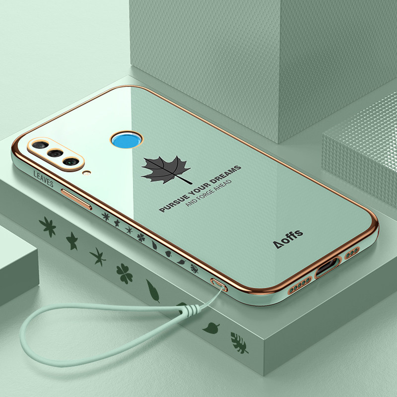适用华为nova4e硅胶防摔壳送钢膜