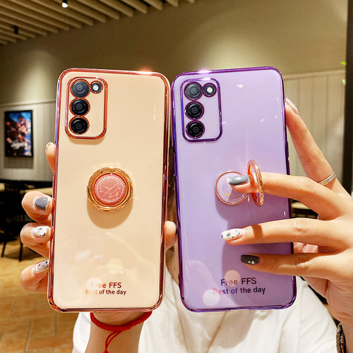 适用OPPO新款电镀简约手机壳送膜