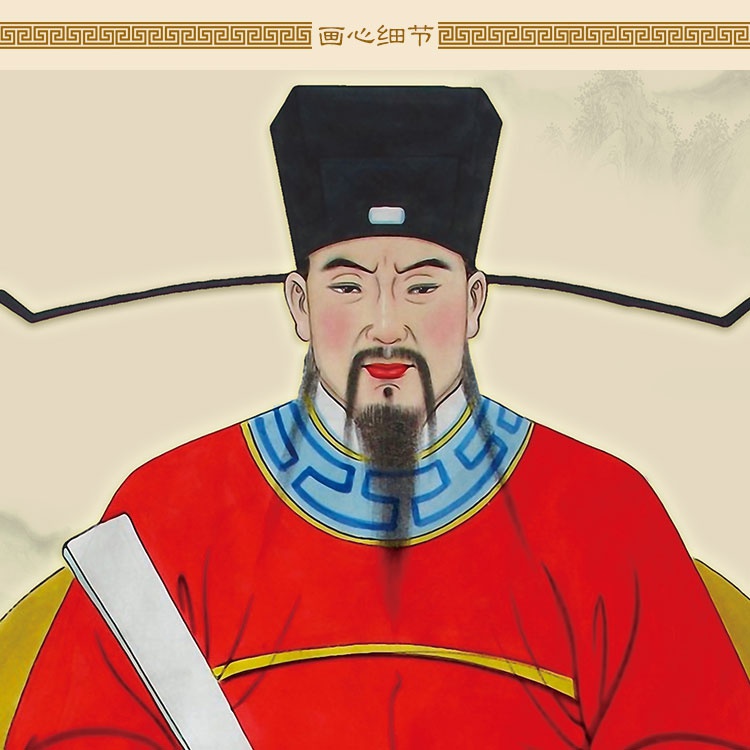 来图定制订做宗祠家谱祖先画像祖宗官员人物挂画丝绸