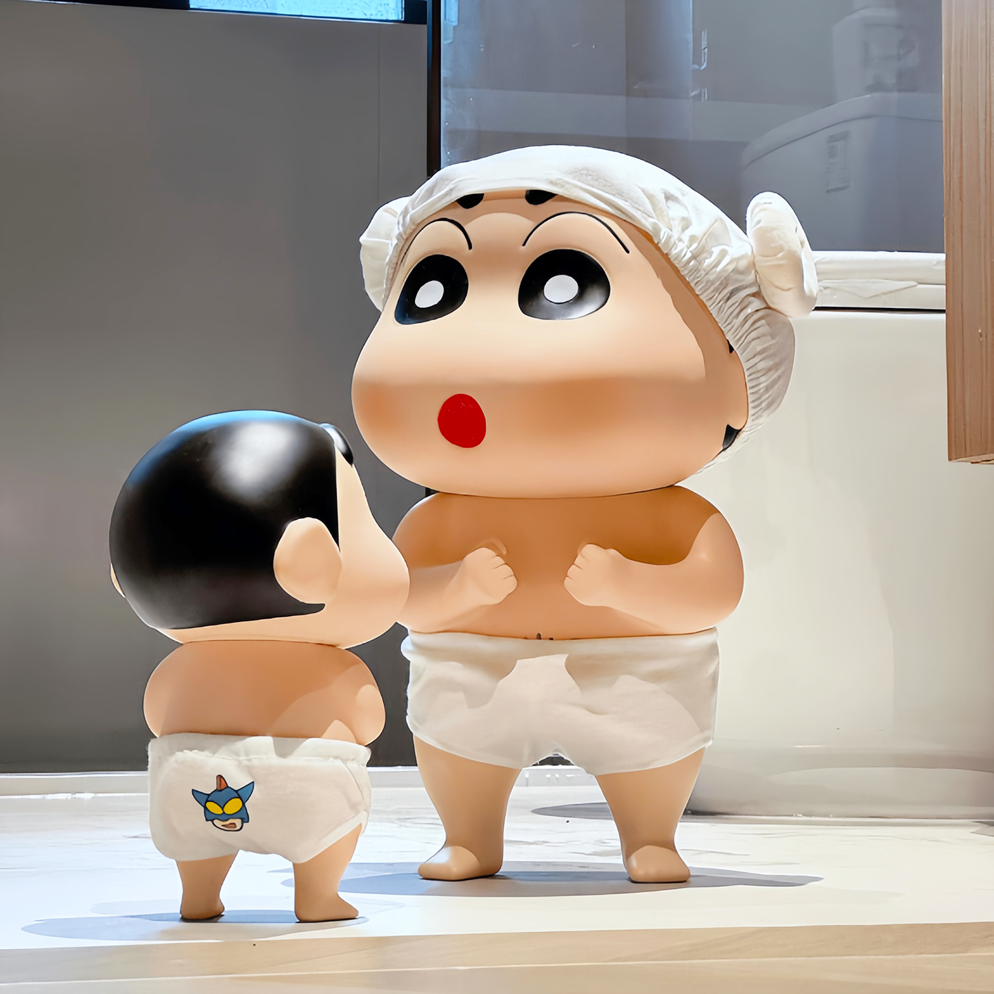 大号洗澡蜡笔小新公仔摆件45厘米