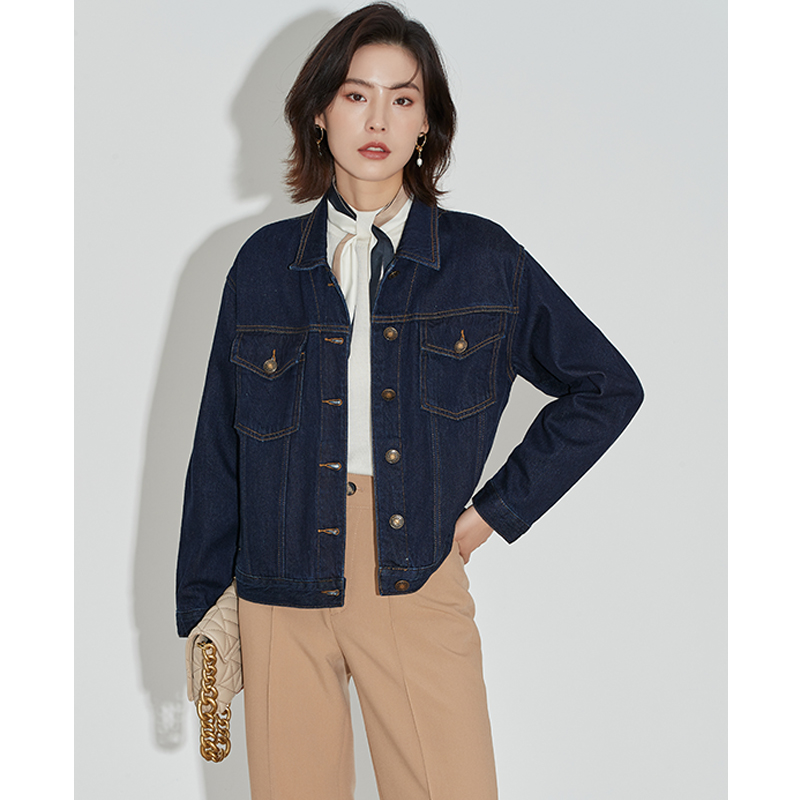 黑科技春秋新款防水防油牛仔外套