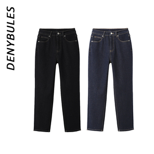 秋冬款 德绒老爹牛仔裤 DENYBULES 加绒女牛仔裤 清仓