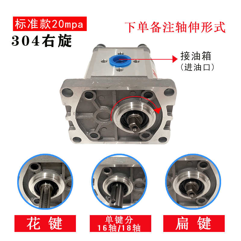 齿轮泵液压油泵CBN-E F 304 306 310 314 316 320V 325 液压泵站