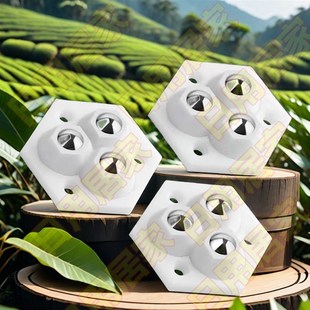 粘贴式三珠万向轮 新款家居免打孔耐磨高承重 家用五金配件小滑轮